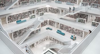 A big white library