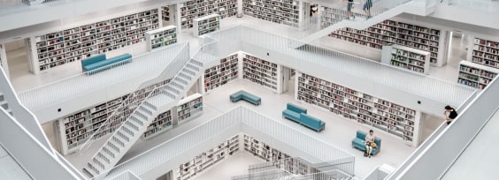 A big white library