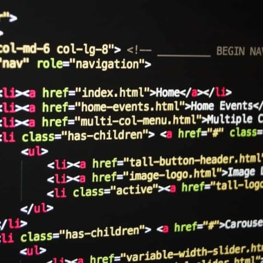 an image of code on a laptop